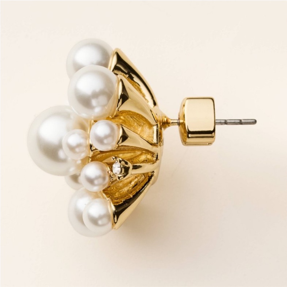 NWT Kate Spade New York x Target Pearl Cluster Stud Earrings NEW IN BOX - Picture 2 of 2